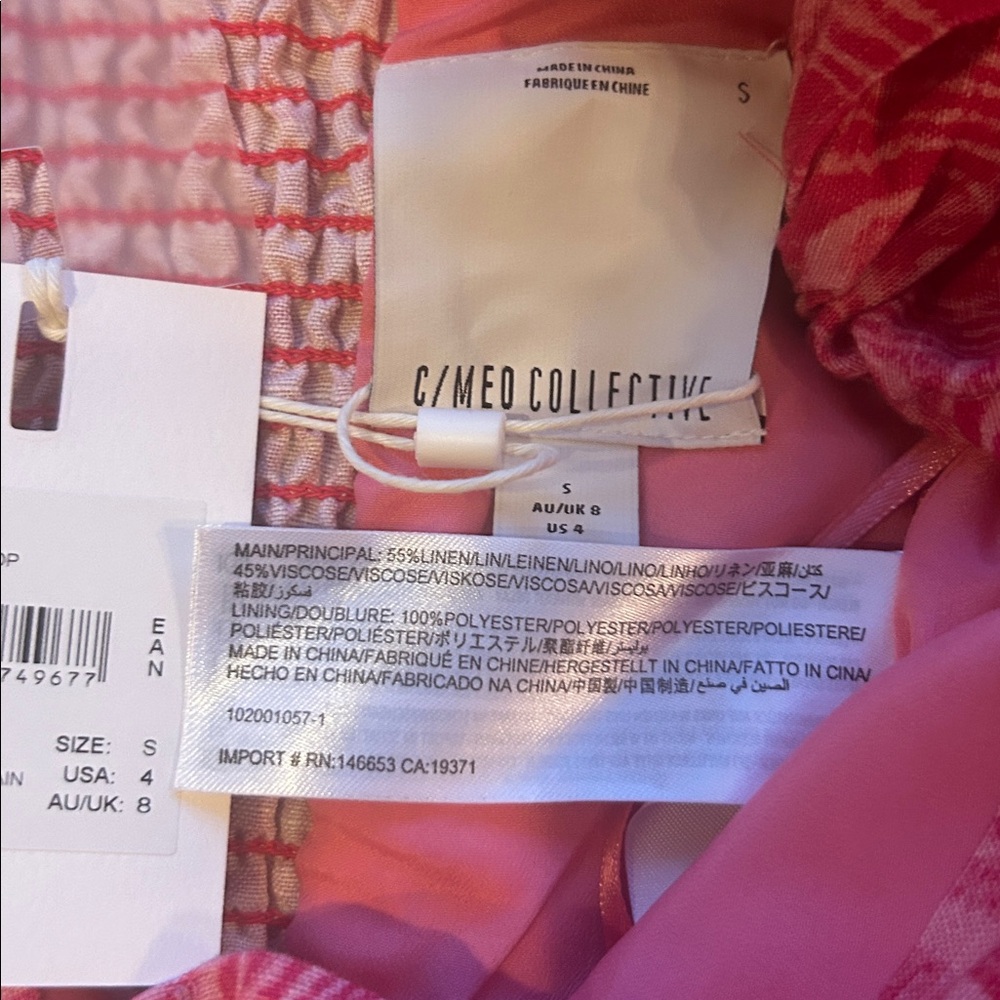 C/MEO Collective Pink Textured Top and Shorts Set - Picture 4 of 4